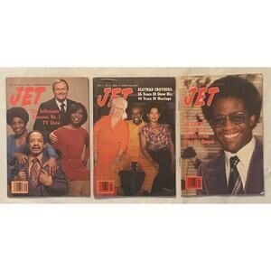 Vintage Jet Magazines Lot (3) 1981 - Al Green, The Jeffersons, Scatman Crothers
